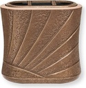 Nástenná váza na náhrobok, bronz, 17×18×11 cm