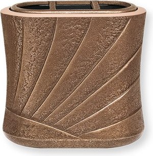 [ST-SK-53141] Nástenná váza na náhrobok, bronz, 17×18×11 cm