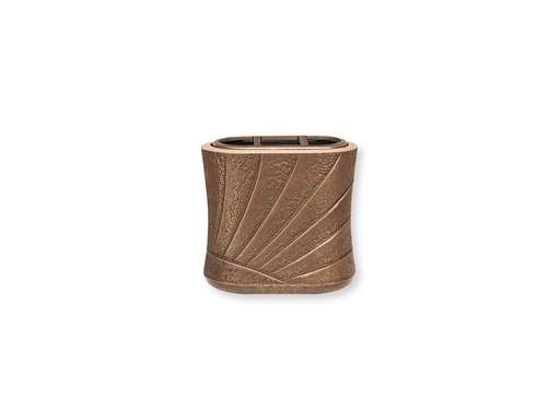 [ST-SK-53141] Nástenná váza na náhrobok, bronz, 17×18×11 cm