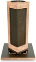 Bronze-eingelassene Grabvase, 28×9,5×9,5 cm