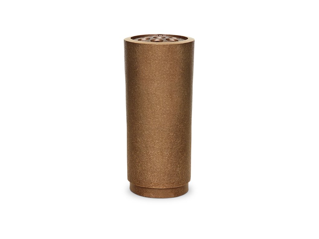 Bronzová váza na náhrobok, výška 18–25 cm
