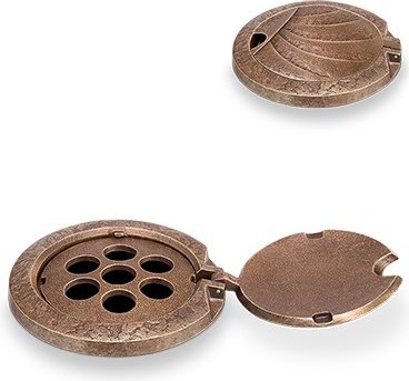 [ST-SK-53258] Bronzový krúžok na vázu na náhrobok, Ø 12 cm