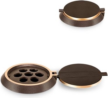 Bronze-Blumentopf-Ring für Grabmal, Ø 13 cm