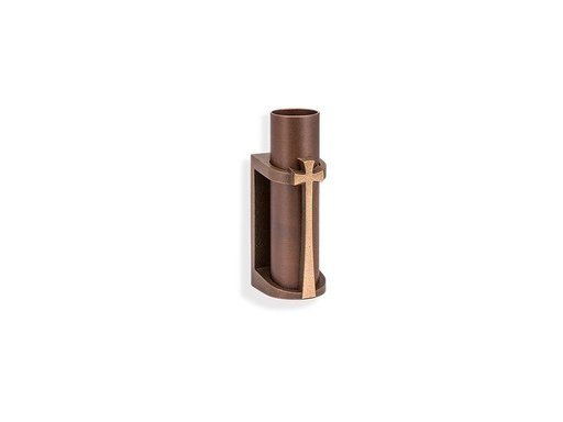 [ST-SK-53285] Nástenná váza na náhrobok, bronz, 8×3 cm