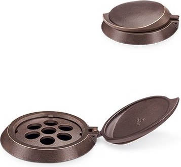 Bronzový kvetináčový krúžok na náhrobok, Ø 13 cm