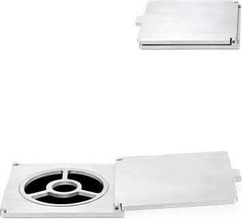 Nerezový krúžok na vázu na náhrobok, 12×13 cm