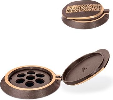 Bronzový kvetináčový krúžok na náhrobok, Ø 13 cm, výška 4 cm