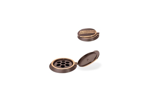 [ST-SK-53325] Bronzový kvetináčový krúžok na náhrobok, Ø 13 cm, výška 4 cm