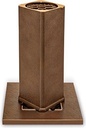 Zapustená váza na náhrobek, bronz, 27×9,5×9,5 cm