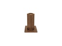 Zapustená váza na náhrobok, bronz, 27×9,5×9,5 cm