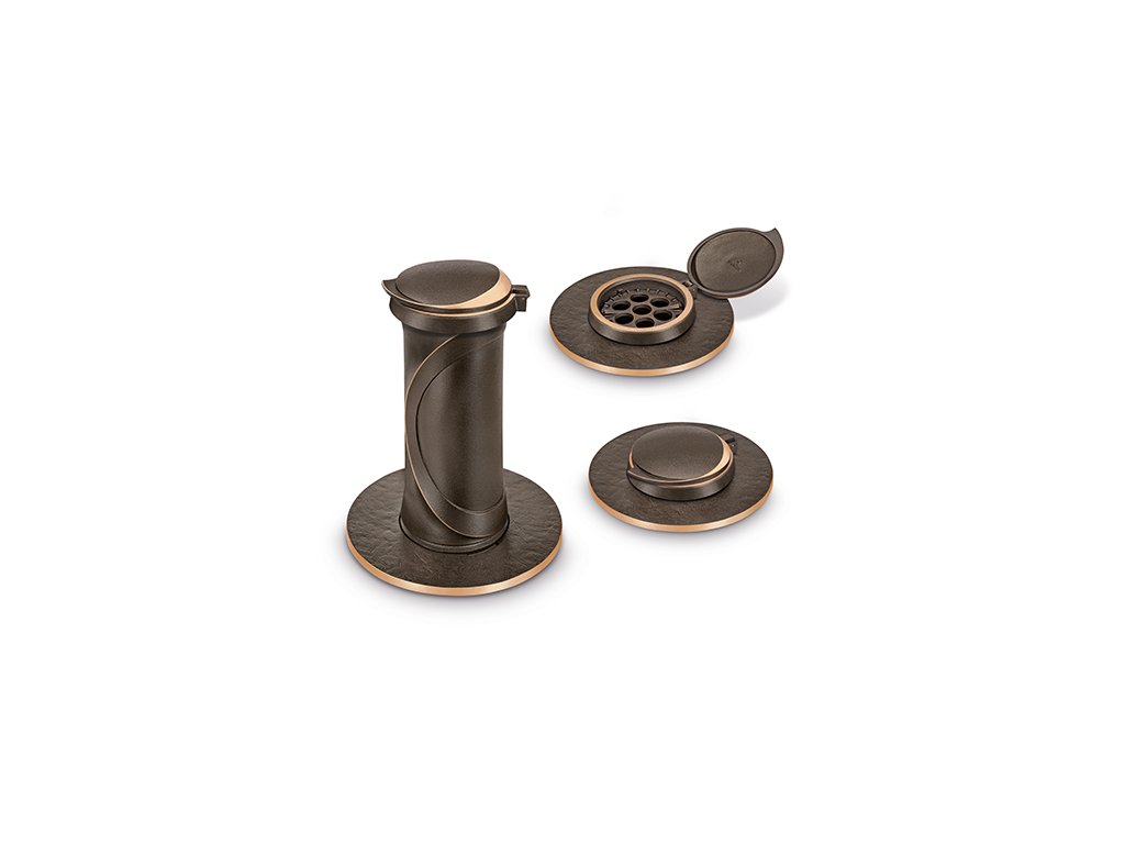 Zapustená váza s vekom, bronz, 26×11,5×13 cm