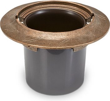 Bronzový květináč na náhrobek, průměr 22 cm