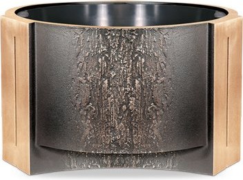 [ST-SK-54088] Bronzová dekorativní mísa na náhrobek, výška 19 cm, průměr 31 cm