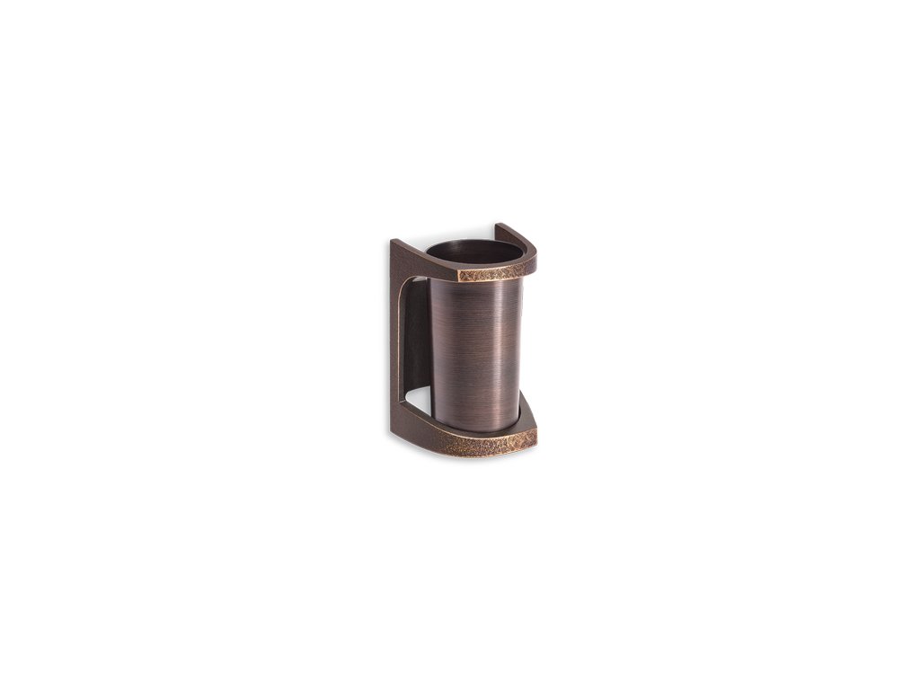 Nástenná váza na náhrobok, bronz, 11×7×6,5 cm