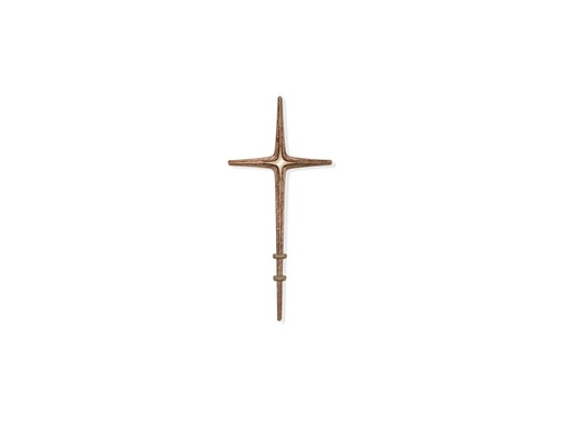 [ST-SK-60160] Bronzový kríž s držiakom na náhrobok, 51–86 cm