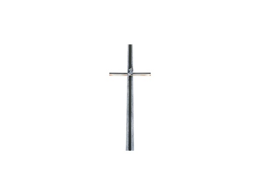 [ST-SK-60169] Náhrobný kríž s kryštálom, bronz, 92×36 cm