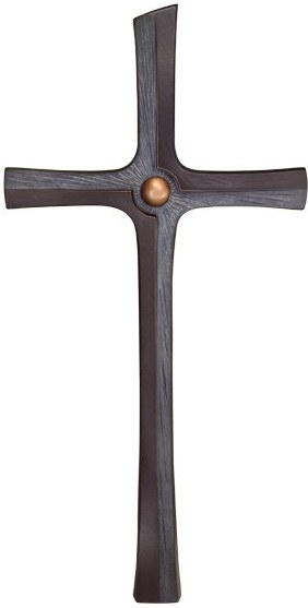 Bronzový náhrobní kříž, 100×50 cm