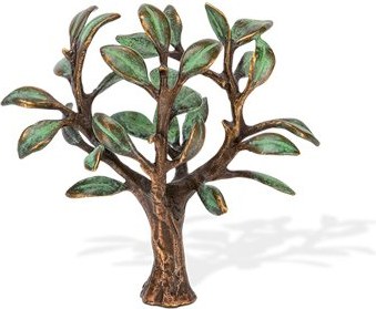 [ST-SK-60293] Bronze Baum des Lebens für Grabmal, 12×13×8 cm
