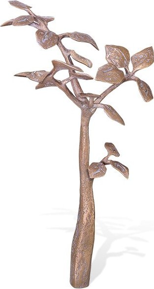 Bronze Lebensbaum für Grabmal, 53×32×27 cm
