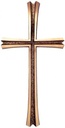 Náhrobní kříž z bronzu, 50×25 cm