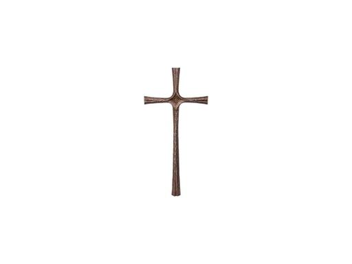[ST-SK-60920] Náhrobný kríž s kryštálom, bronz, 85×40 cm