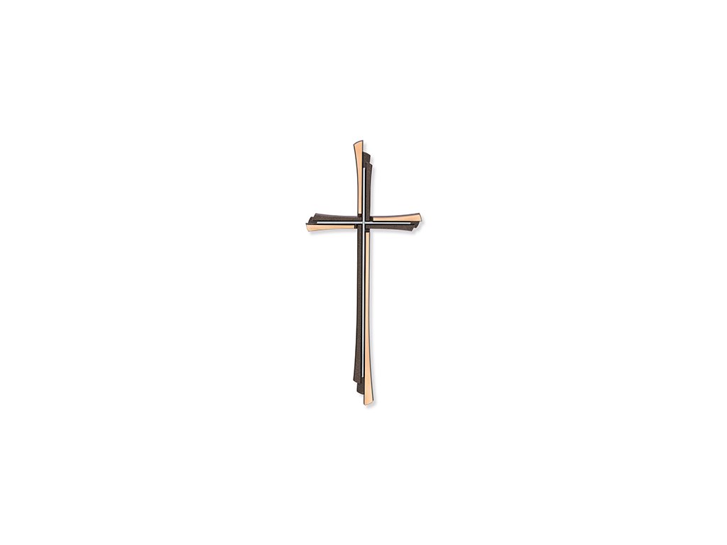 Náhrobný kríž na dosku, bronz, 30–60 cm