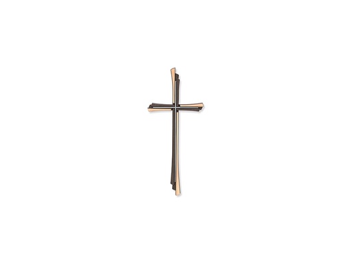 [ST-SK-61121] Náhrobný kríž na dosku, bronz, 30–60 cm