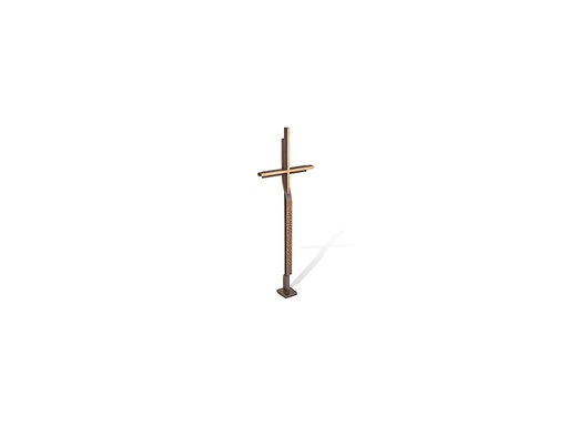 [ST-SK-62202] Náhrobný kríž z bronzu, 61×21,5 cm alebo 91×32,5 cm