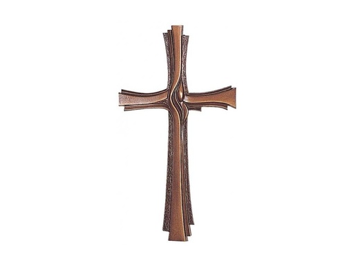 [ST-SK-62520] Bronzový náhrobný kríž na dosku, 40–60 cm