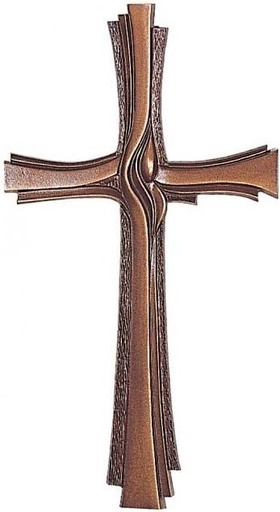 [ST-SK-62520] Bronzový náhrobný kríž na dosku, 40–60 cm