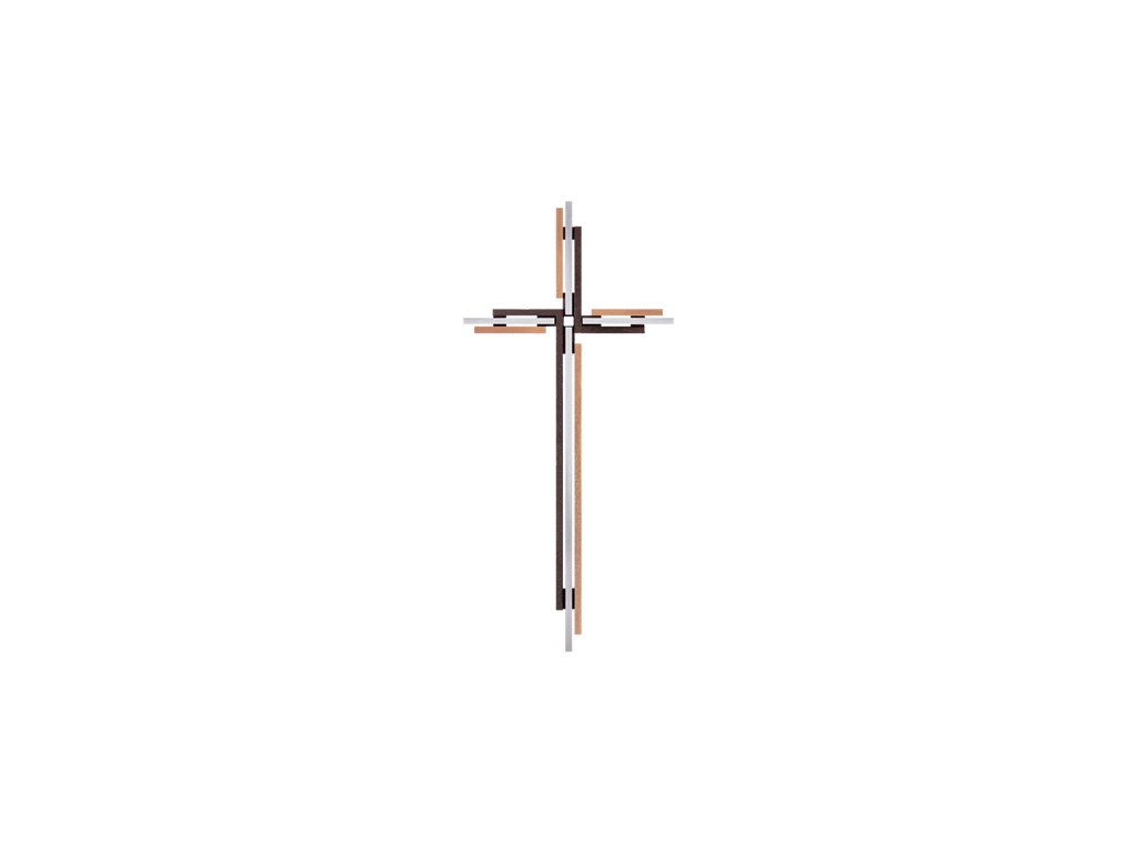 Náhrobný kríž aufliegend, bronz, 15–61 cm