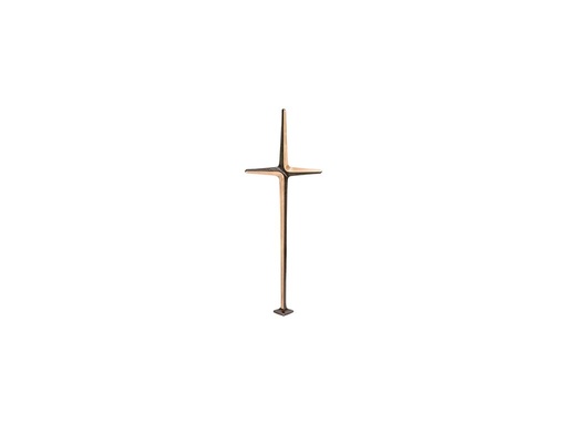 [ST-SK-62613] Bronzový kříž s kristalem, 85×31 cm