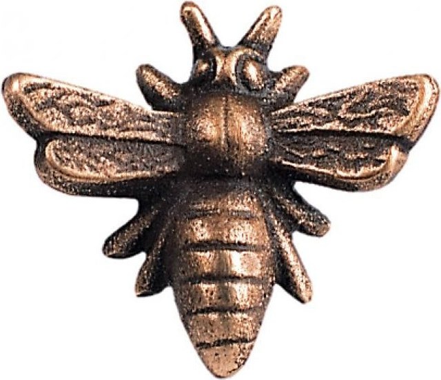 Bronzová včela na náhrobok, 3×3 cm