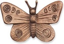 Bronzový motýl na náhrobek, 4×6 cm