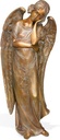 Bronzový anjel na náhrobok, 71×30×23 cm