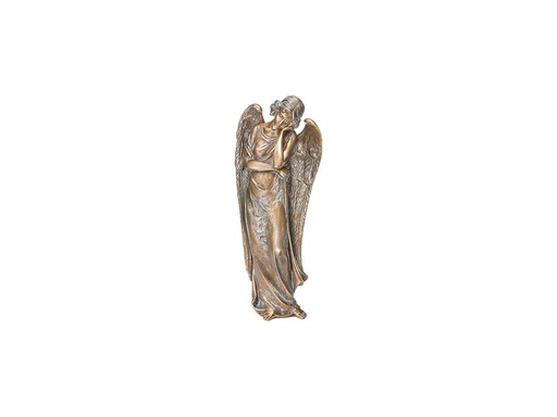 [ST-SK-84189] Bronzový anjel na náhrobok, 35×15×10 cm