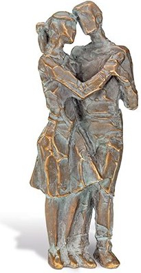 [ST-SK-84316] Bronze-Statue Paar für Grabmal, 18×7,5×4,5 cm