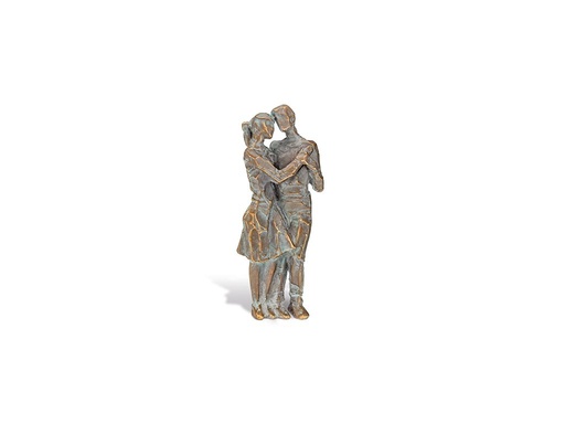 [ST-SK-84316] Bronzová socha Pár na náhrobok, 18×7,5×4,5 cm