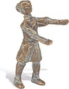 Bronze-Statue des Mädchens für Grabmal, 10×4×6 cm