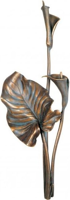 Bronzová kála na náhrobok, 30×12 cm alebo 45×17 cm