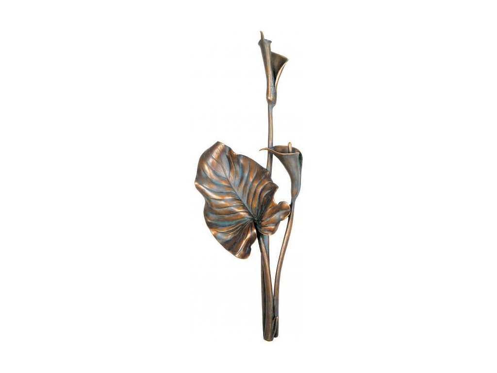 Bronzová kála na náhrobok, 30×12 cm alebo 45×17 cm