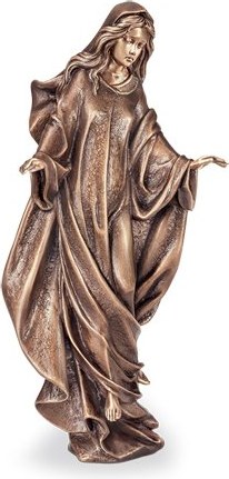 [ST-SK-85078] Bronzová Madona na náhrobek, 48×22×15 cm