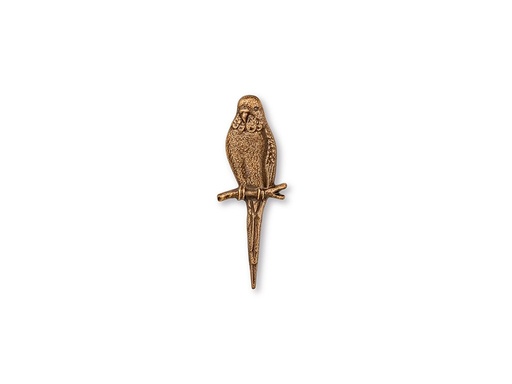 [ST-SK-85221] Bronzový papagáj na náhrobok, 10×3,5 cm