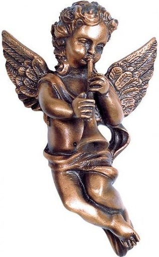 [ST-SK-85244] Bronzový anjel na náhrobok, 11×7 cm