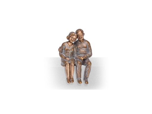 [ST-SK-85261] Bronzová socha Pár na náhrobok, 15×10×8,5 cm