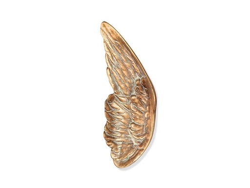 [ST-SK-85362] Bronzové krídlo na náhrobok, 15×6 cm