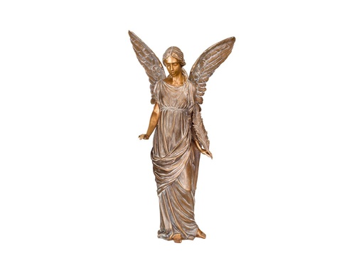[ST-SK-85374] Bronzový anjel s palmovou vetvou, 83×45×36 cm