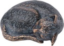 Bronzová spiacá mačka na detský náhrobok, 3×6×5 cm