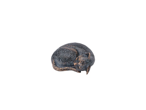 [ST-SK-85377] Bronzová spiacá mačka na detský náhrobok, 3×6×5 cm