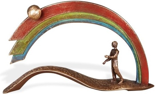 [ST-SK-85384] Bronzová dekorácia Cesta do neba, 15×25 cm